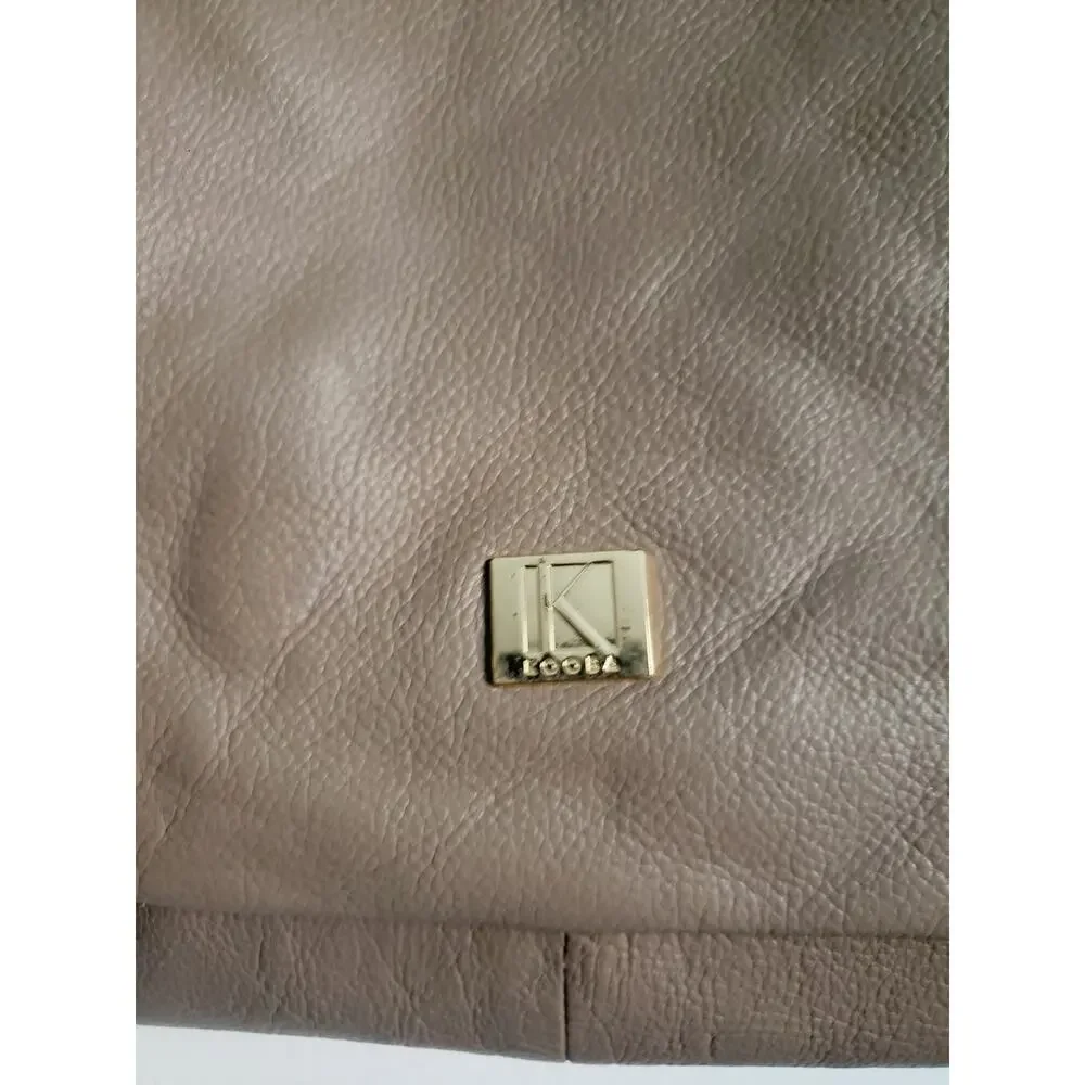 Kooba Everette Leather Tote Handbag Taupe